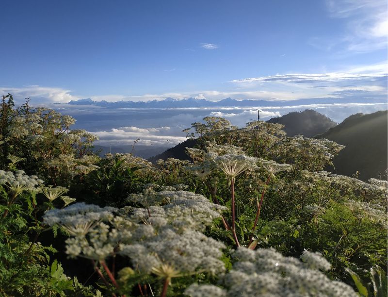 Panoramic mountain view from bethanchowk narayanthan