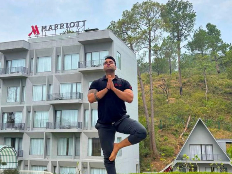 Celebrating International Yoga Day at Marriott