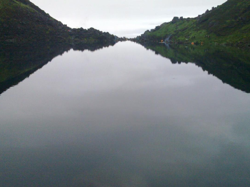 View of narad pokhari in Nepal.