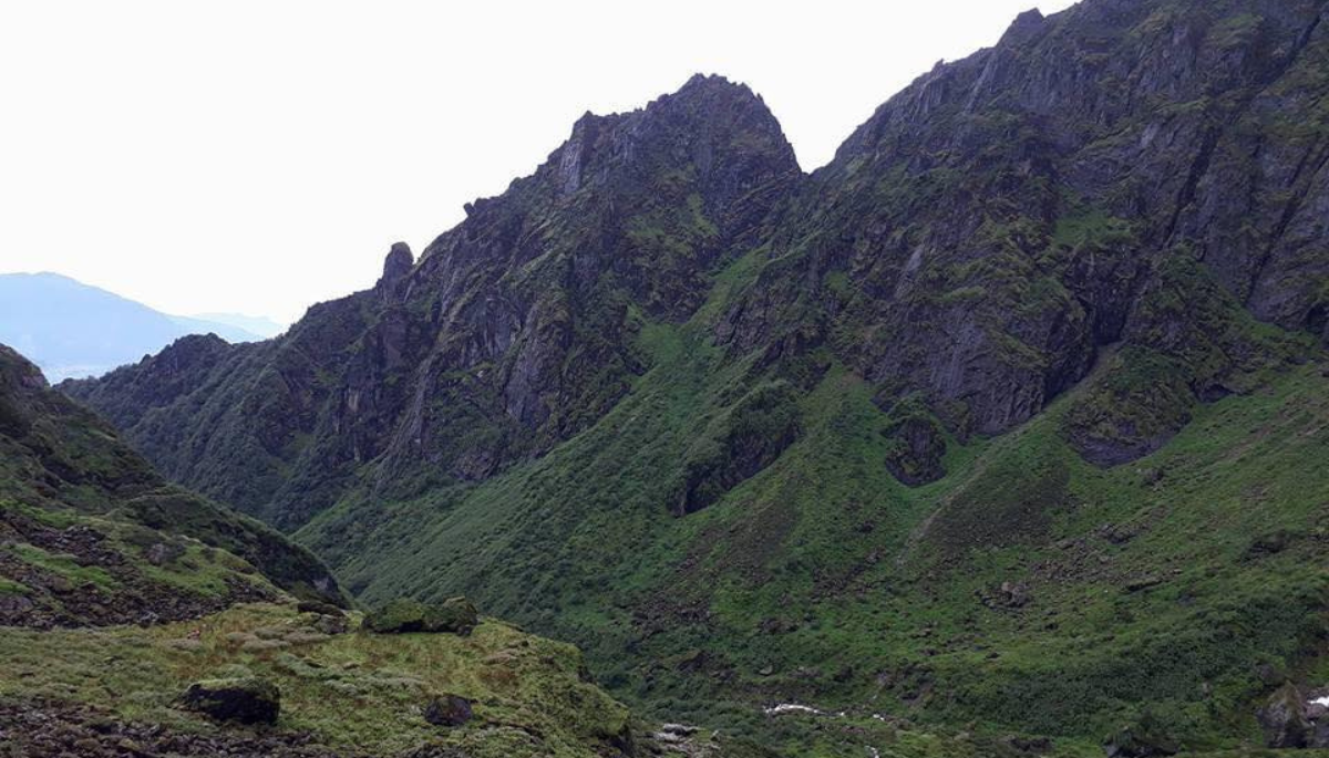 Mountain view of Narad Pokhari in Nepal