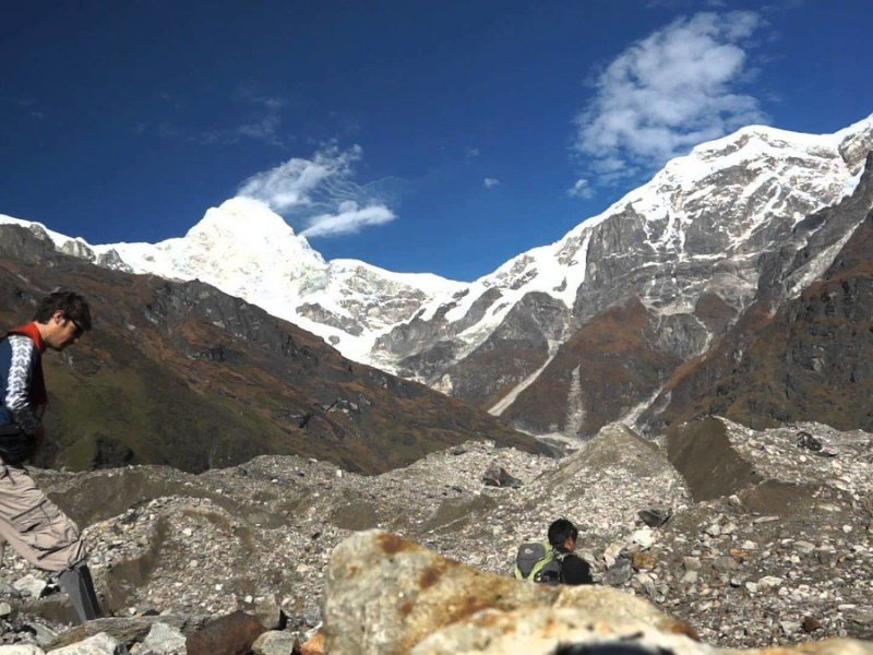 Rupina La pass with Tsum Valley In Nepal