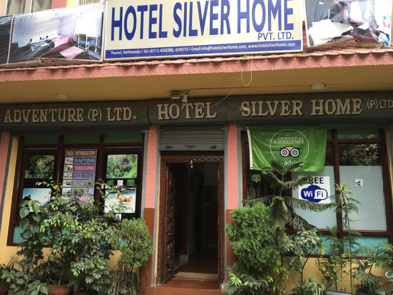 Outside view of Hotel Silver Home