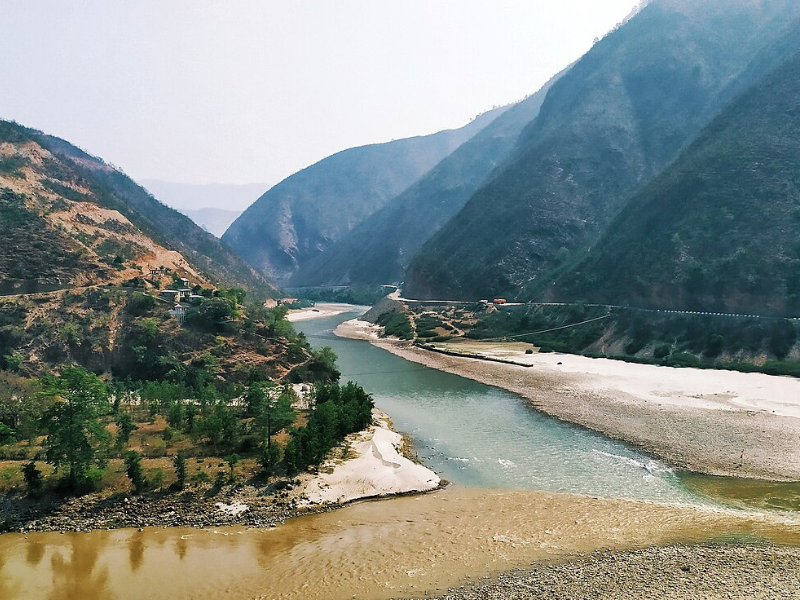 View of Sun khoshi River