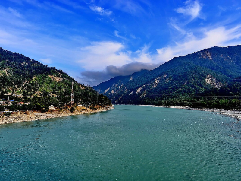 View of karnali river 