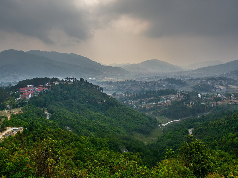 Panoramic view of Dhulikhel Valley, Nepal