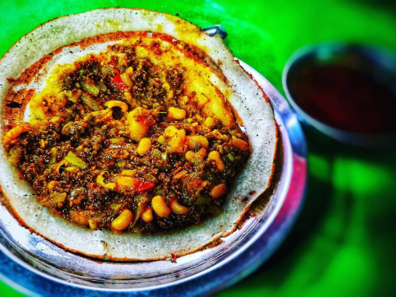 Chatamari newari pizza in Bhaktapur